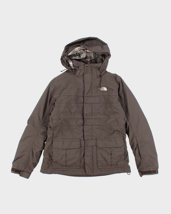 The North Face Brown Hooded Waterproof 2-In 1 Jacket - M
