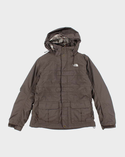 The North Face Brown Hooded Waterproof 2-In 1 Jacket - M