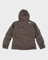 The North Face Brown Hooded Waterproof 2-In 1 Jacket - M