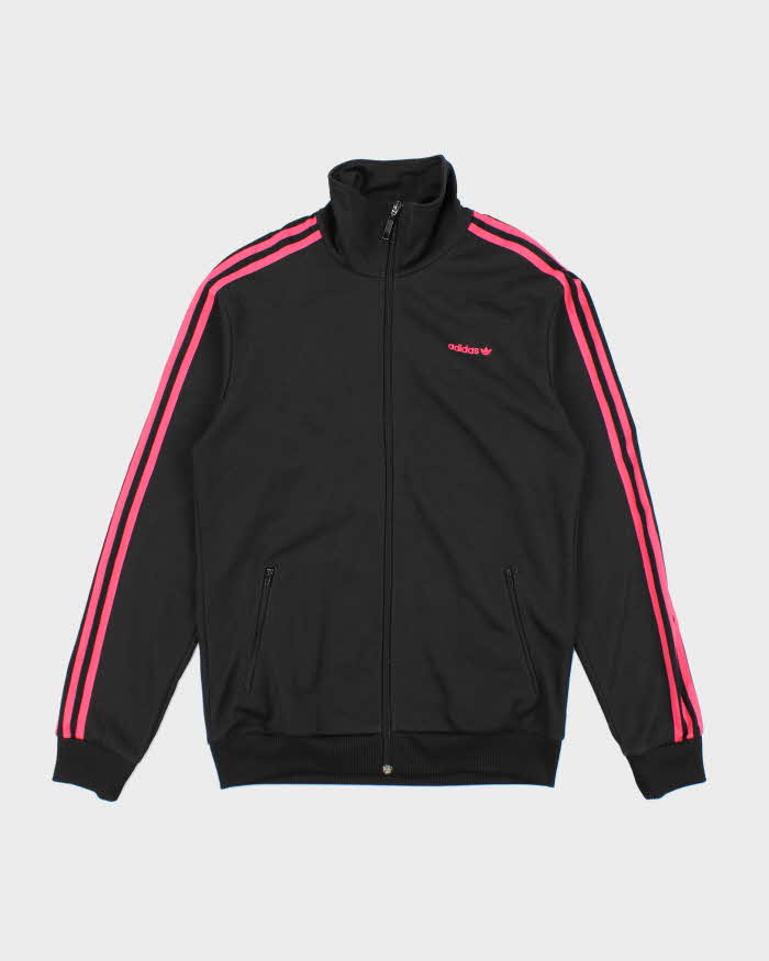 Vintage Y2K Adidas Three Striped Zip Up Track Jacket - M