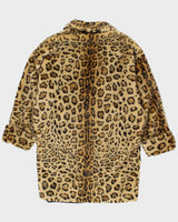 Vintage Brettons Leopard Print Faux Fur Coat - L