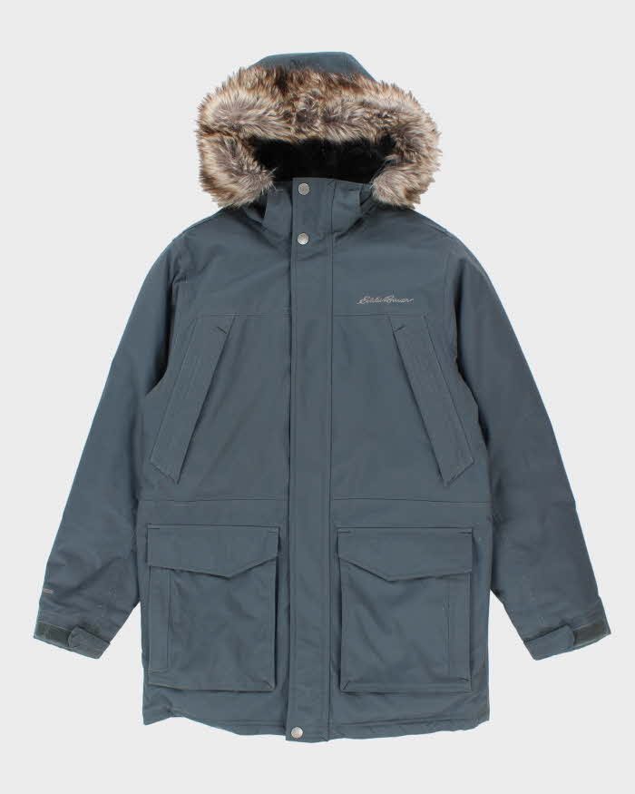 Eddie Bauer Grey WeatherEdge Hooded Coat - S