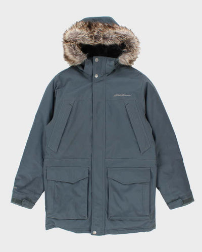 Eddie Bauer Grey WeatherEdge Hooded Coat - S
