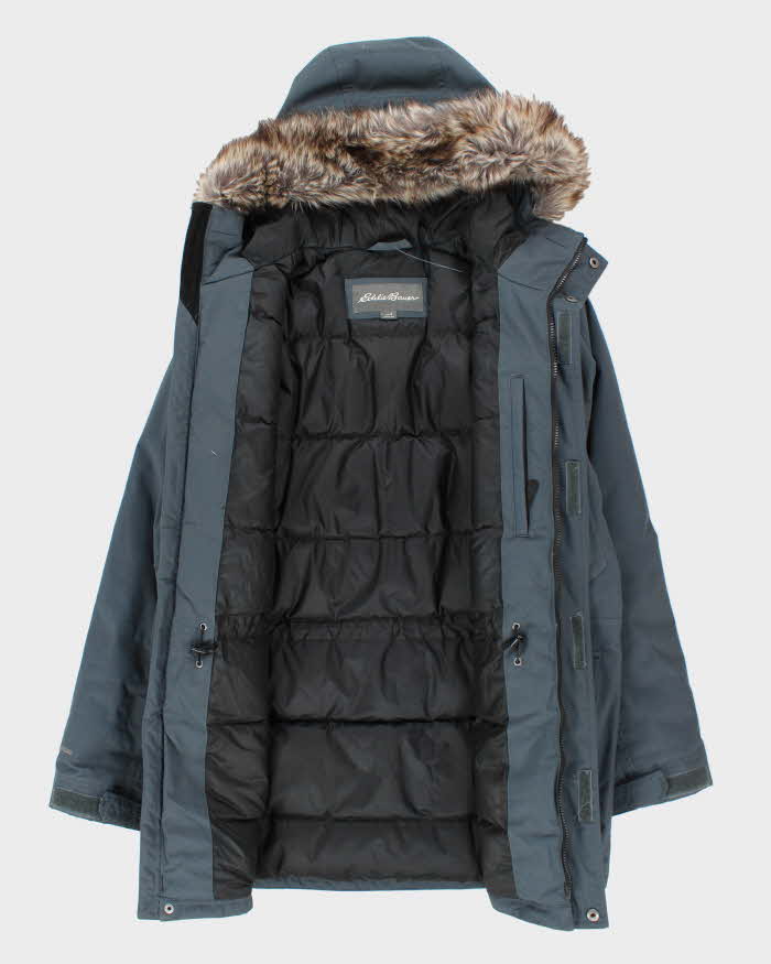 Eddie Bauer Grey WeatherEdge Hooded Coat - S