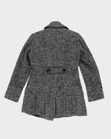 Vintage Y2k 00s Guess Wool &amp; Silk Blend Double Breasted Coat - S