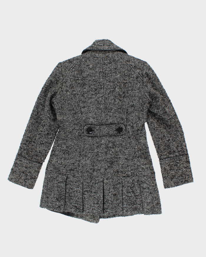 Vintage Y2k 00s Guess Wool & Silk Blend Double Breasted Coat - S