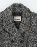 Vintage Y2k 00s Guess Wool &amp; Silk Blend Double Breasted Coat - S