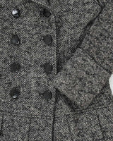 Vintage Y2k 00s Guess Wool &amp; Silk Blend Double Breasted Coat - S