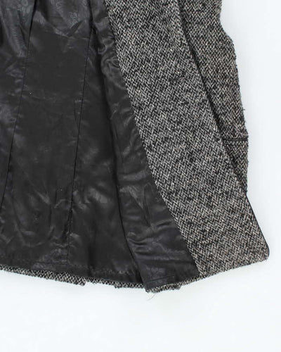 Vintage Y2k 00s Guess Wool & Silk Blend Double Breasted Coat - S