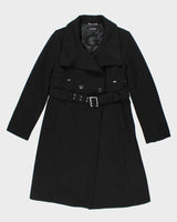 Vintage Y2k 00s Guess Wool Blend Double Breasted Coat - L