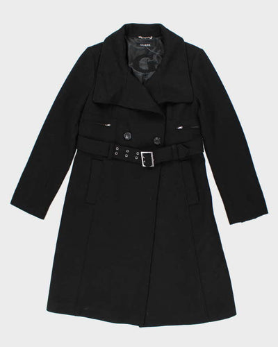Vintage Y2k 00s Guess Wool Blend Double Breasted Coat - L