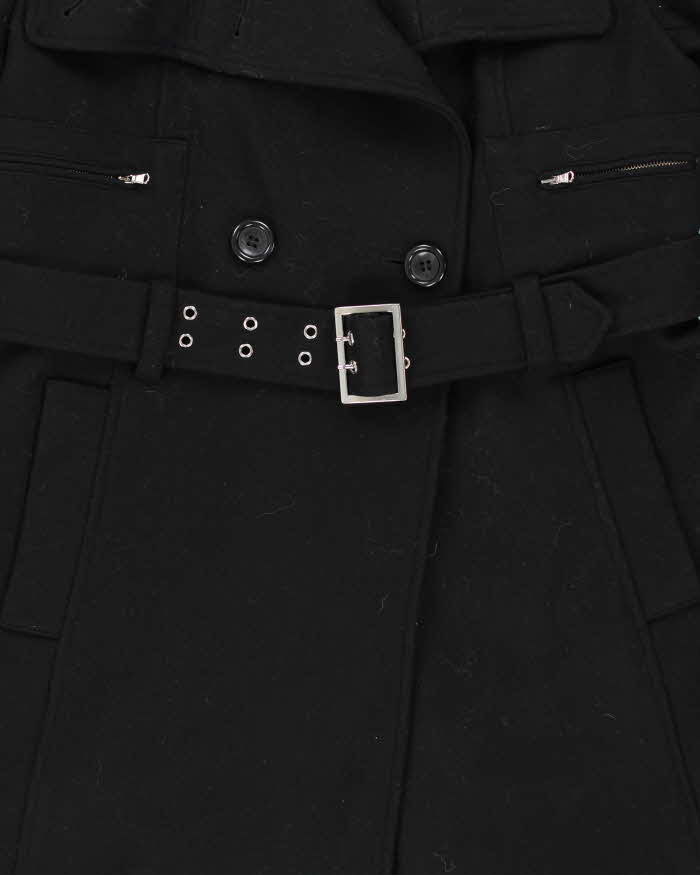 Vintage Y2k 00s Guess Wool Blend Double Breasted Coat - L