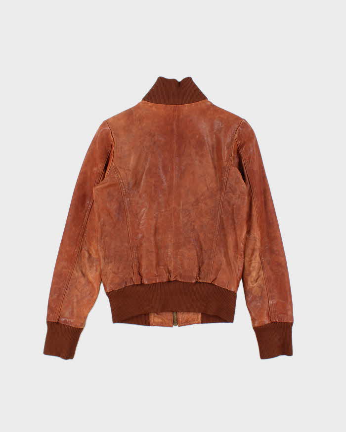 Vintage Fossil Brown Leather Jacket - S