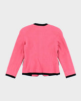 Vintage 80s Ho's Pink Bow Jacket - S