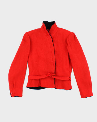 Vintage 80s Kenzo Red Wool Jacket - M
