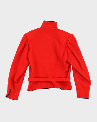 Vintage 80s Kenzo Red Wool Jacket - M