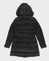 Vintage Y2k 00s DKNY Black Down Hooded Puffer Jacket - XS