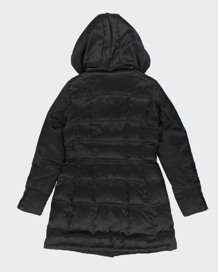 Vintage Y2k 00s DKNY Black Down Hooded Puffer Jacket - XS