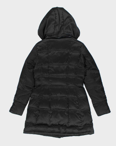 Vintage Y2k 00s DKNY Black Down Hooded Puffer Jacket - XS