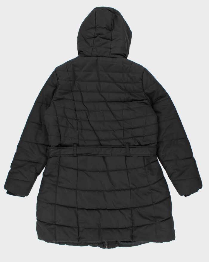 Vintage Y2k 00s Karl Lagerfeld Black Hooded Puffer Jacket - XL