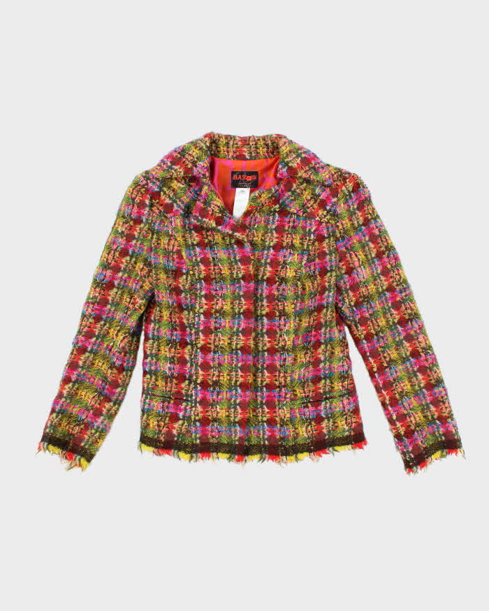 Vintage 90s Christian Lacroix Wool &amp; Mohair Blend Blazer - S