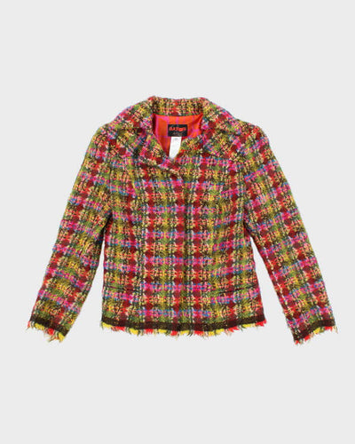 Vintage 90s Christian Lacroix Wool & Mohair Blend Blazer - S