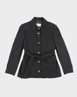 Vintage 90's Women's Iceberg Button Up Wool Blend Belted Jacket - M