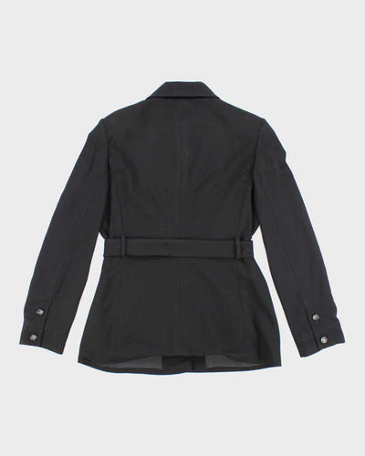 Vintage 90's Women's Iceberg Button Up Wool Blend Belted Jacket - M
