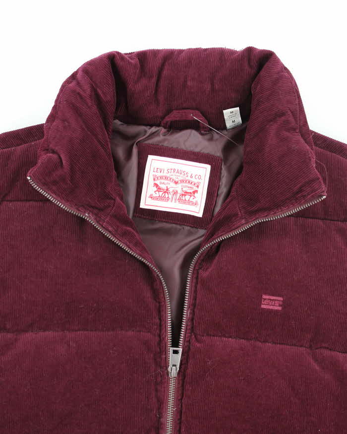 Vintage 00s Levi's Puffer Corduroy Jacket - M