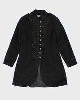 Vintage Hearts &amp; Roses Military Style Jacket - XL