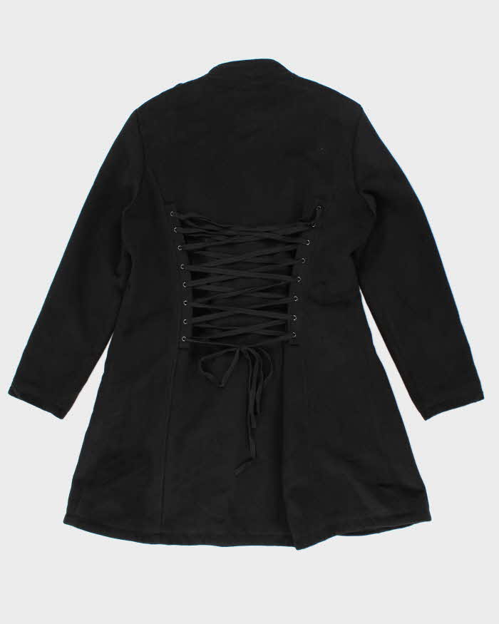 Vintage Hearts &amp; Roses Military Style Jacket - XL