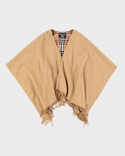 Vintage Burberrys Lambswool Cape - O/S