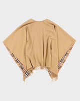 Vintage Burberrys Lambswool Cape - O/S