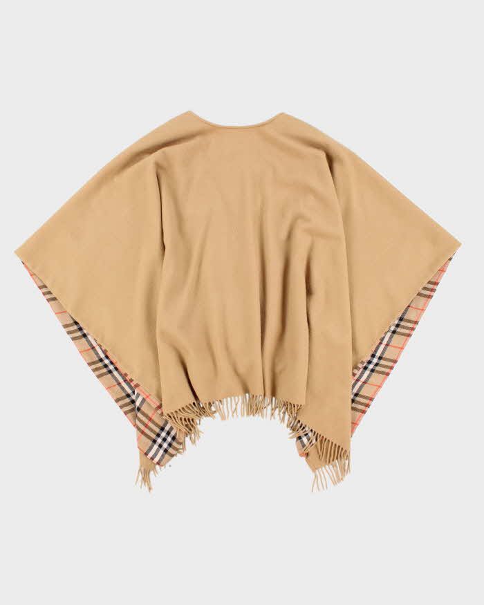 Vintage Burberrys Lambswool Cape - O/S