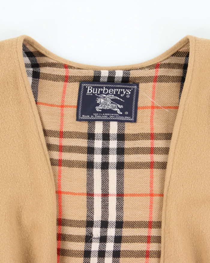 Vintage Burberrys Lambswool Cape - O/S