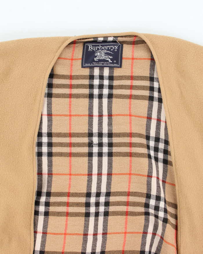 Vintage Burberrys Lambswool Cape - O/S