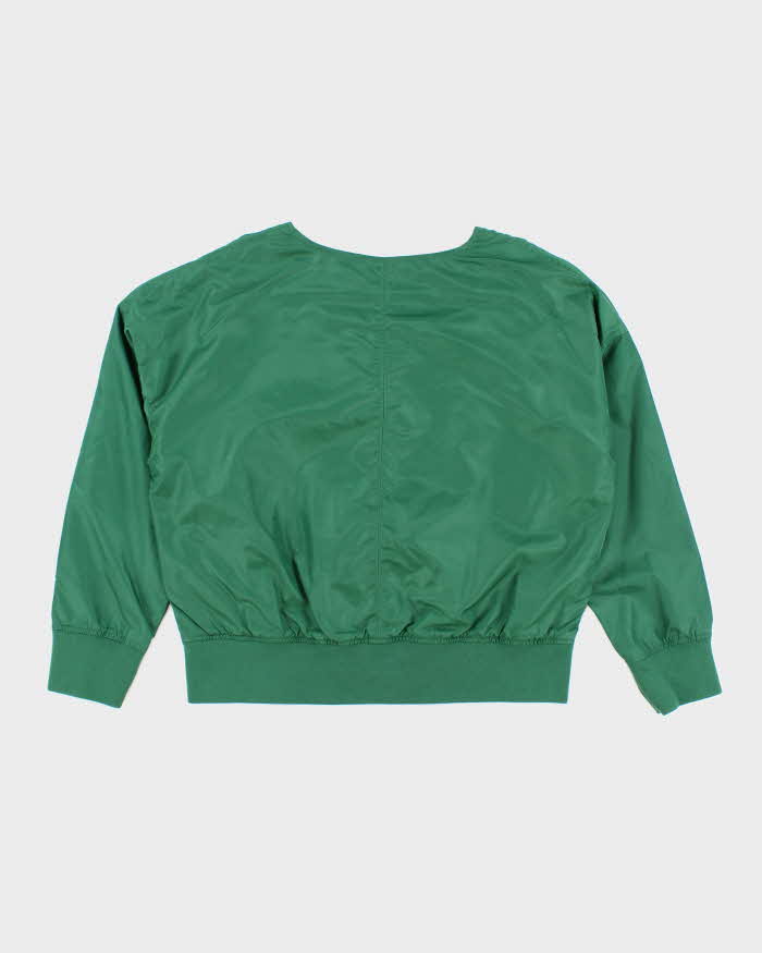 Vintage Women's Champion Cropped V-Neck Coach Jacket - M