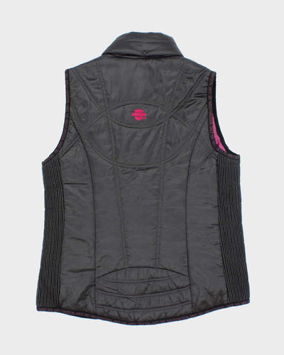 Vintage Women's Y2K Harley Davidson Insulated Puffer Gilet - S