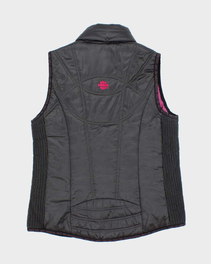 Vintage Women's Y2K Harley Davidson Insulated Puffer Gilet - S