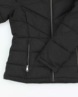 Vintage 2000's Women's DKNY Fur Hood Puffer Jacket - L
