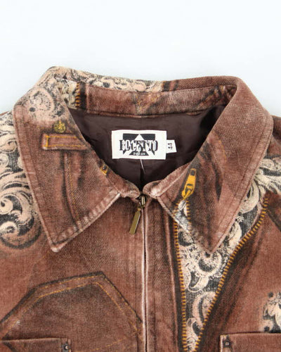 Vintage Y2k 00s Bocetto Zip-Up Jacket - L