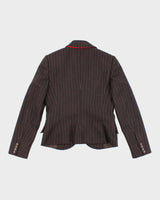 Vintage Adrienne Vittadini Wool Blend Pin Stripe Blazer - M