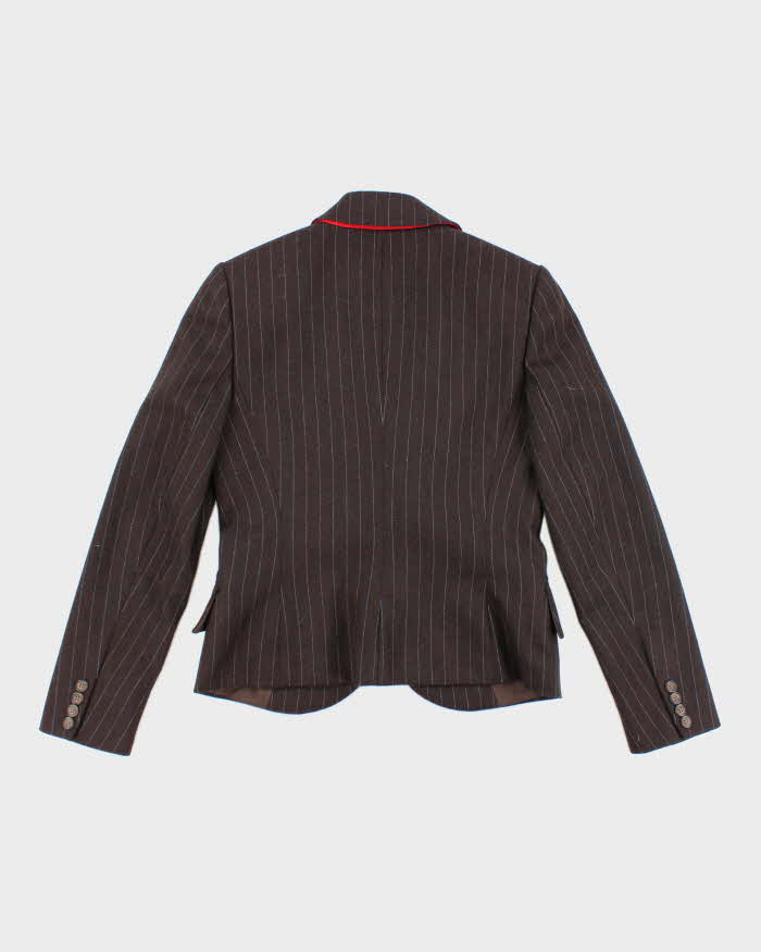 Vintage Adrienne Vittadini Wool Blend Pin Stripe Blazer - M