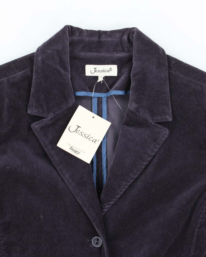Deadstock Vintage 00s Jessica Velvet Blazer - M
