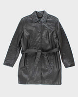 Vintage Danier Long Leather Jacket - XL