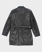Vintage Danier Long Leather Jacket - XL