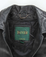 Vintage Danier Long Leather Jacket - XL
