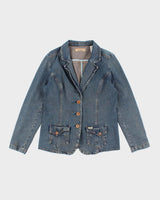 Vintage Y2k 00s Levi's Denim Blazer Jacket -  L