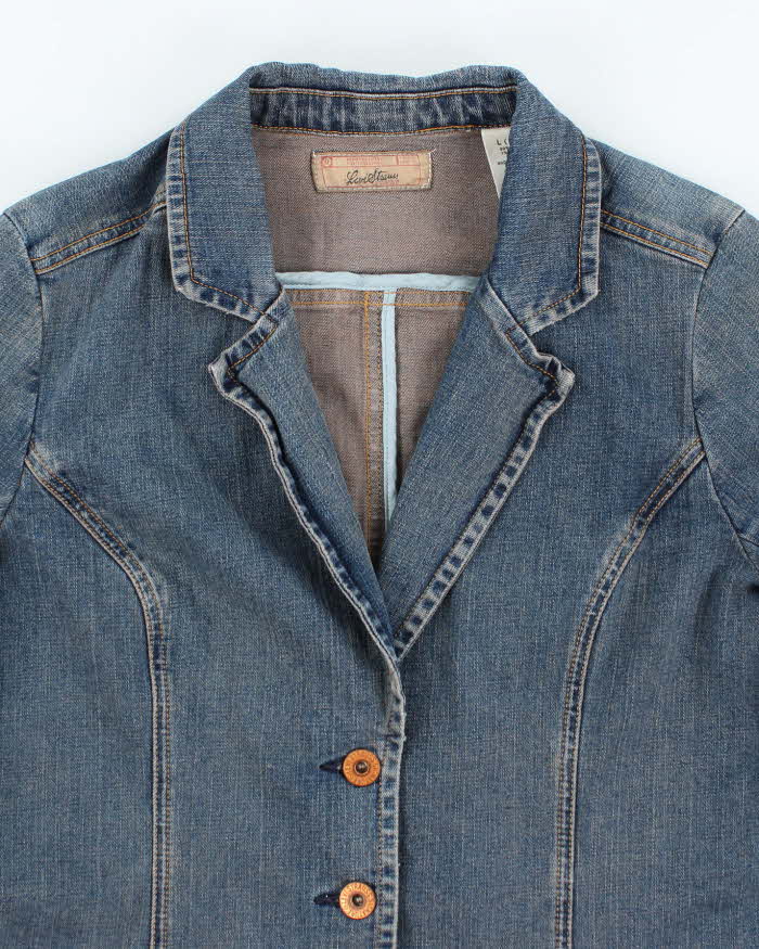Vintage Y2k 00s Levi's Denim Blazer Jacket -  L
