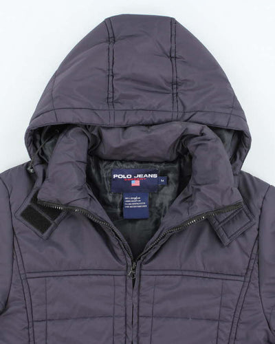 Vintage 2000's Women's Polo Sport Hooded Puffer Jacket - M